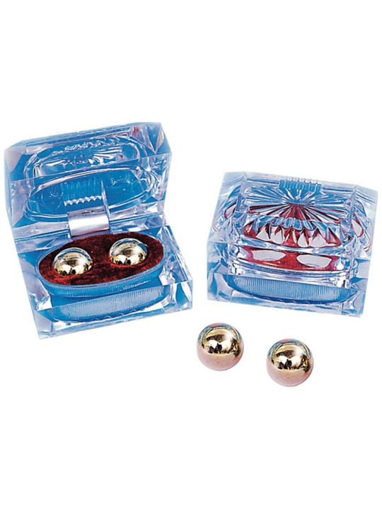 BOLAS BEN WA DORADAS ESTIMULANTES 1.7 CM DE LA MARCA SEVEN CREATIONS