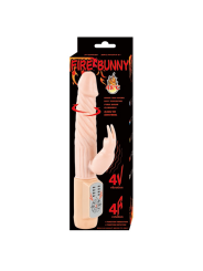 VIBRADOR ROTADOR FIRE BUNNY CON CALOR Y ESTIMULACIÓN CLITORIAL DE LA MARCA BAILE ROTATIONS
