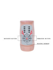 VIBRADOR ROTADOR FIRE BUNNY CON CALOR Y ESTIMULACIÓN CLITORIAL DE LA MARCA BAILE ROTATIONS