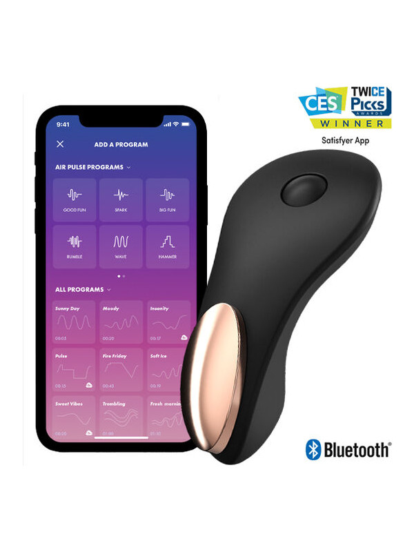 VIBRADOR DE BRAGAS LITTLE SECRET CON APP Y CONTROL REMOTO DE LA MARCA SATISFYER CONNECT