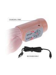 VIBRADOR ROTADOR FIRE BUNNY CON CALOR Y ESTIMULACIÓN CLITORIAL DE LA MARCA BAILE ROTATIONS