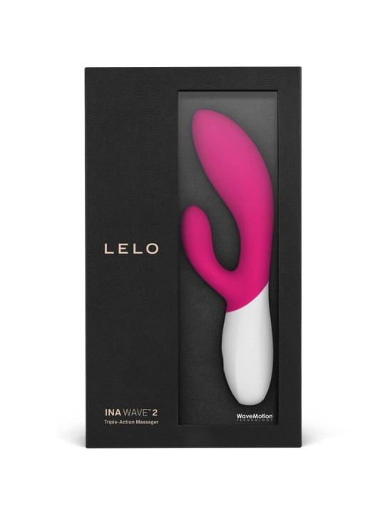 VIBRADOR INA WAVE 2 PUNTO G Y CLÍTORIS SILICONA SUAVE DE LA MARCA LELO