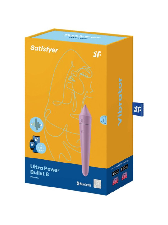 VIBRADOR BULLET SATISFYER ULTRA POWER 8 APP CONTROL DE LA MARCA SATISFYER CONNECT