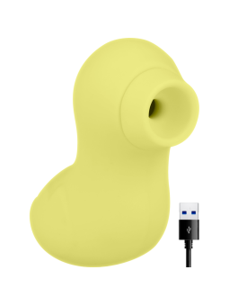 ESTIMULADOR CLITORAL RECARGABLE MY DUCK AMARILLO DE LA MARCA OHMAMA