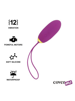 HUEVO VIBRADOR LILA CON MANDO REMOTO SILENCIOSO DE LA MARCA COVERME