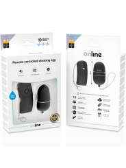 HUEVO VIBRADOR CON MANDO REMOTO 10 MODOS NEGRO DE LA MARCA ONLINE