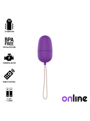 HUEVO VIBRADOR CON MANDO REMOTO 10 MODOS LILA DE LA MARCA ONLINE