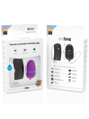 HUEVO VIBRADOR CON MANDO REMOTO 10 MODOS LILA DE LA MARCA ONLINE