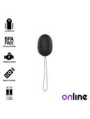 HUEVO VIBRADOR REMOTO 10 MODOS NEGRO DISCRETO DE LA MARCA ONLINE