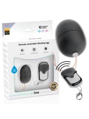 HUEVO VIBRADOR REMOTO 10 MODOS NEGRO DISCRETO DE LA MARCA ONLINE