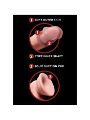 DILDO REALISTA PLUS 3D CON BOLAS OSCILANTES 20.3 CM DE LA MARCA KING COCK PLUS