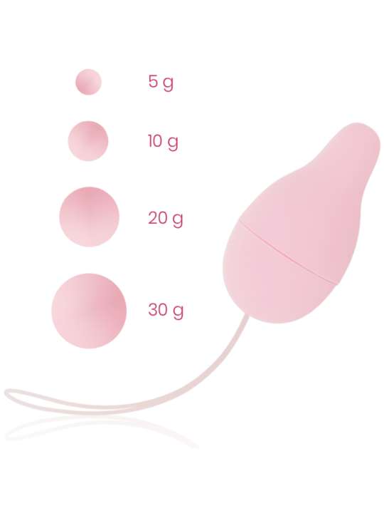 KIT EJERCICIOS KEGEL SUELO PÉLVICO CON PESOS DE LA MARCA OHMAMA SET