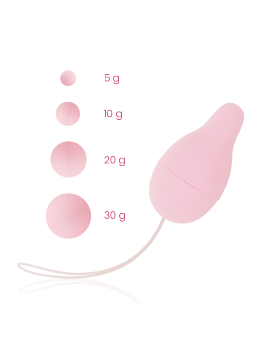 KIT EJERCICIOS KEGEL SUELO PÉLVICO CON PESOS DE LA MARCA OHMAMA SET