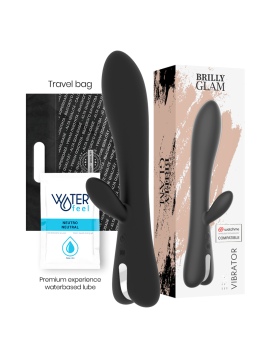 VIBRADOR ERIK CON WATCHME - SILICONA SUAVE, 10 MODOS, USB DE LA MARCA BRILLY GLAM