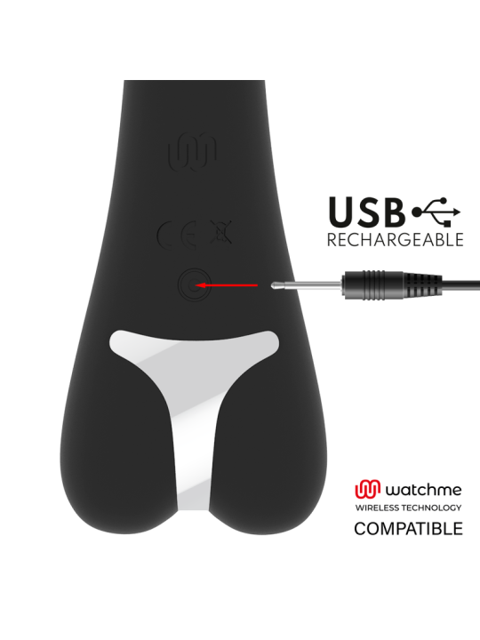 VIBRADOR ERIK CON WATCHME - SILICONA SUAVE, 10 MODOS, USB DE LA MARCA BRILLY GLAM