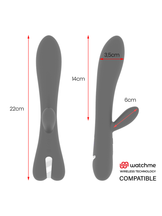 VIBRADOR ERIK CON WATCHME - SILICONA SUAVE, 10 MODOS, USB DE LA MARCA BRILLY GLAM