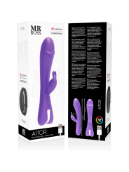 VIBRADOR RABBIT AITOR DUAL MOTOR WATCHME COMPATIBLE DE LA MARCA MR. BOSS