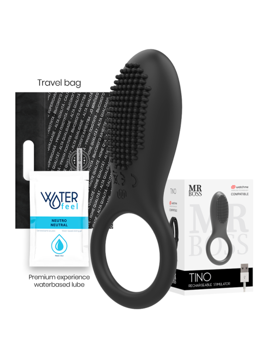 ANILLO VIBRADOR TINO WATCHME COMPATIBLE CON CONTROL REMOTO DE LA MARCA MR. BOSS
