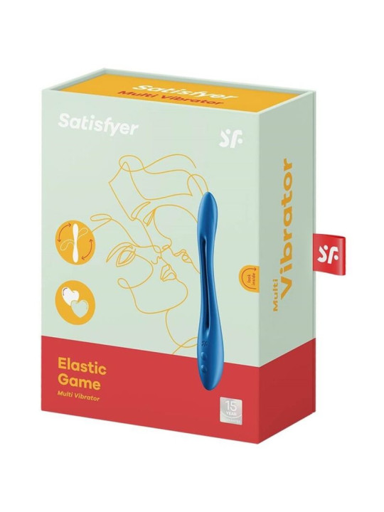 VIBRADOR SATISFYER ELASTIC GAME MULTIFUNCIÓN AZUL DE LA MARCA SATISFYER VIBRATOR