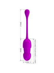 HUEVO VIBRADOR CALLIERI 12 MODOS CONTROL REMOTO DE LA MARCA PRETTY LOVE