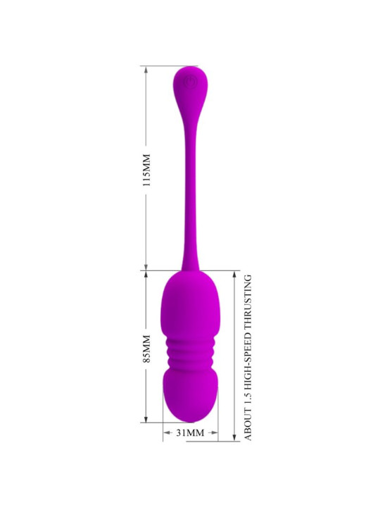 HUEVO VIBRADOR CALLIERI 12 MODOS CONTROL REMOTO DE LA MARCA PRETTY LOVE