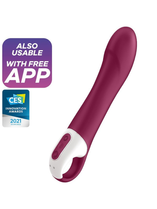 VIBRADOR BIG HEAT PUNTO G CON CALOR Y BLUETOOTH DE LA MARCA SATISFYER VIBRATOR