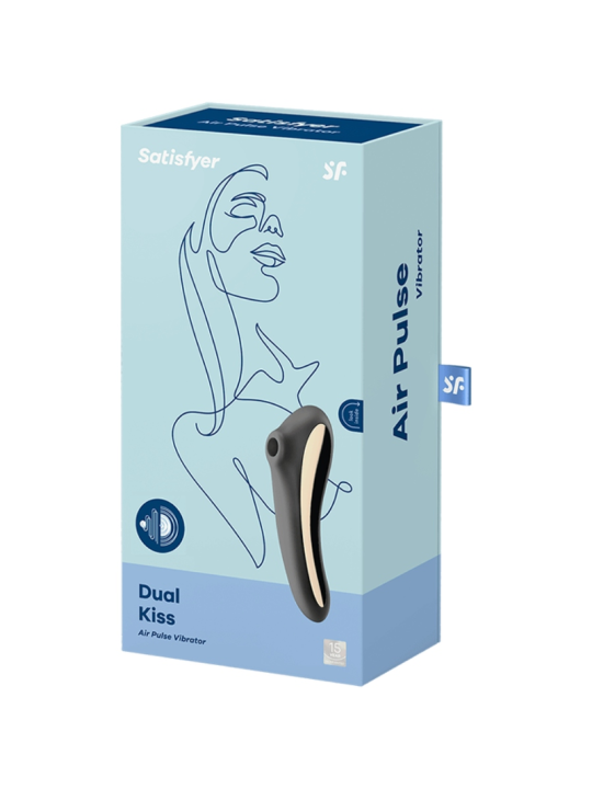 SATISFYER DUAL KISS ESTIMULADOR CLITORIS Y PUNTO G DE LA MARCA SATISFYER AIR PULSE
