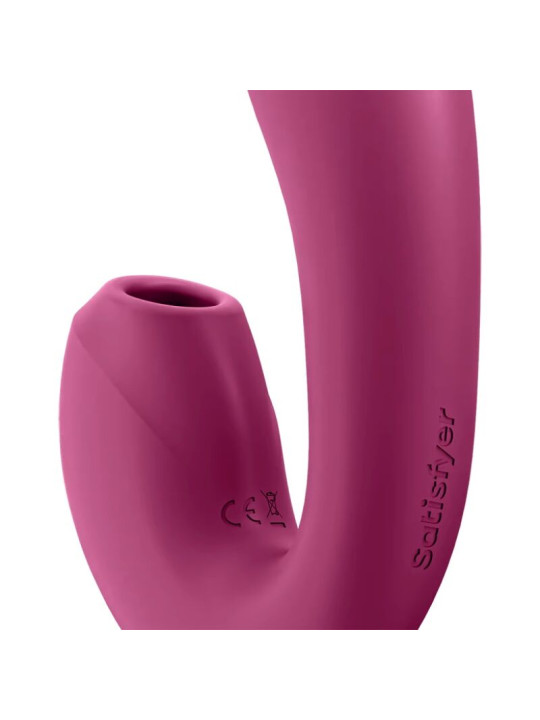 SATISFYER SUNRAY VIBRADOR APP CONEJO SILICONA ROJO DE LA MARCA SATISFYER CONNECT