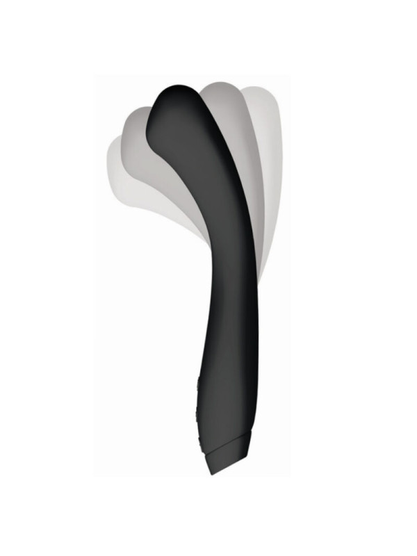 VIBRADOR JUNO FLEX PUNTO G NEGRO - SILICONA SUAVE DE LA MARCA JE JOUE