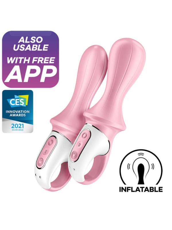 SATISFYER AIR PUMP BOOTY 5 VIBRADOR ANAL INFLABLE APP DE LA MARCA SATISFYER CONNECT