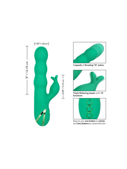 MASAJEADOR VIBRADOR PUNTO G SONOMA SATISFIER GREEN DE LA MARCA CALEXOTICS