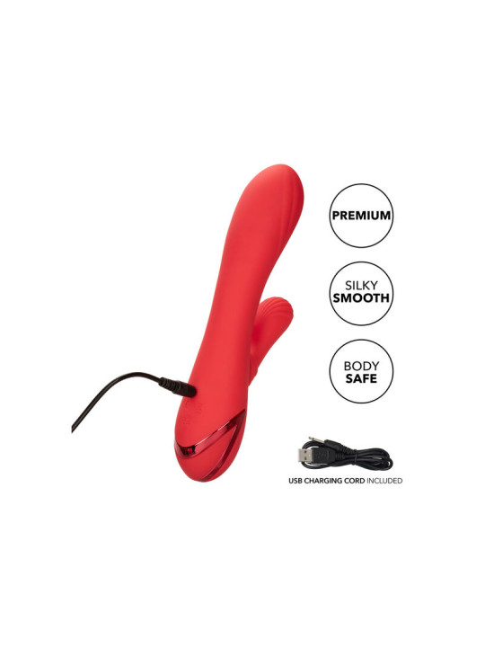 VIBRADOR DE CONEJO CALENTADO CON 3 VELOCIDADES DE LA MARCA CALEXOTICS
