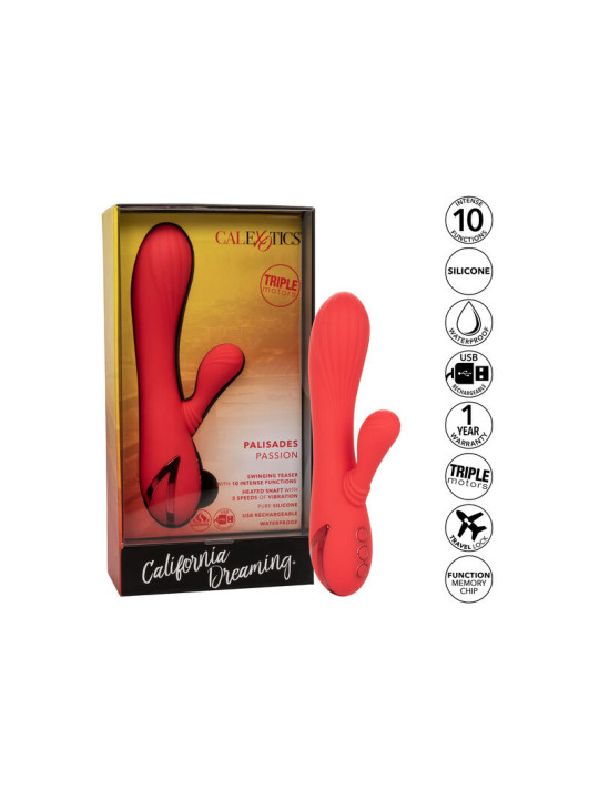 VIBRADOR DE CONEJO CALENTADO CON 3 VELOCIDADES DE LA MARCA CALEXOTICS