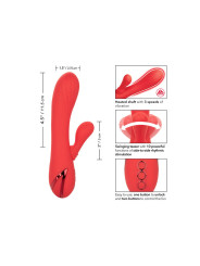 VIBRADOR DE CONEJO CALENTADO CON 3 VELOCIDADES DE LA MARCA CALEXOTICS
