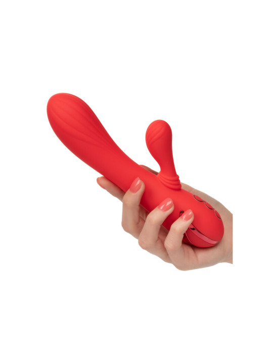 VIBRADOR DE CONEJO CALENTADO CON 3 VELOCIDADES DE LA MARCA CALEXOTICS