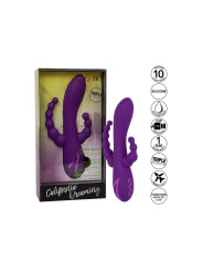 MASAJEADOR TRIPLE ACCIÓN LONG BEACH PURPLE DE LA MARCA CALEXOTICS