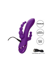 MASAJEADOR TRIPLE ACCIÓN LONG BEACH PURPLE DE LA MARCA CALEXOTICS