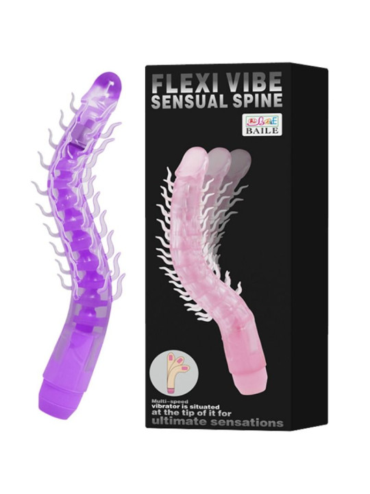 DILDO VIBRADOR FLEXIBLE 23.5 CM ESTIMULACIÓN INTENSA DE LA MARCA BAILE