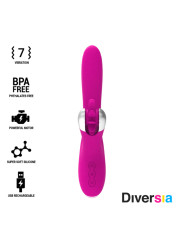 VIBRADOR BUNNY 24 CM RECARGABLE USB 7 MODOS DE LA MARCA DIVERSIA
