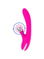 VIBRADOR BUNNY 24 CM RECARGABLE USB 7 MODOS DE LA MARCA DIVERSIA