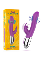 VIBRADOR RABBIT DOBLE MOTOR COMBI DOUBLE TAPPING DE LA MARCA FUN FUNCTION