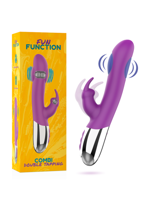 VIBRADOR RABBIT DOBLE MOTOR COMBI DOUBLE TAPPING DE LA MARCA FUN FUNCTION