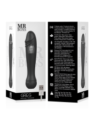 VIBRADOR GREG MR BOSS - POTENCIA MÁXIMA USB RECARGABLE DE LA MARCA MR. BOSS