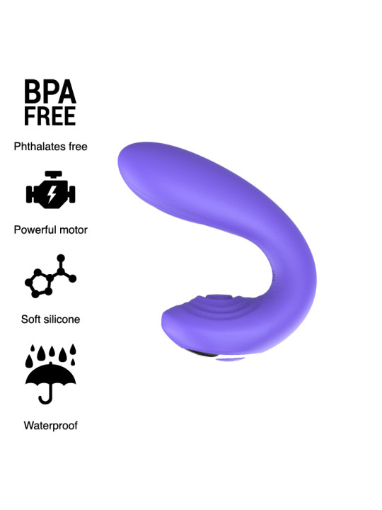 VIBRADOR DUAL JOSEF CON CONTROL REMOTO PARA PAREJAS DE LA MARCA MR. BOSS