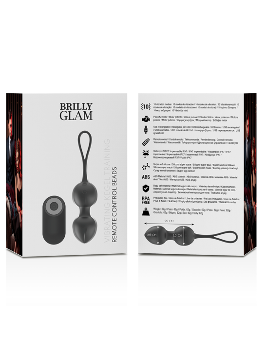 BOLAS KEGEL VIBRADORAS CON CONTROL REMOTO BRILLY GLAM DE LA MARCA BRILLY GLAM