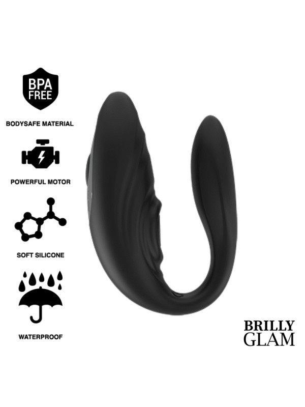 VIBRADOR DUAL REMOTO PARA PAREJAS BRILLY GLAM DE LA MARCA BRILLY GLAM