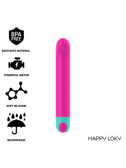 VIBRADOR ARIEL PUNTO G RECARGABLE SILICONA SUAVE DE LA MARCA HAPPY LOKY