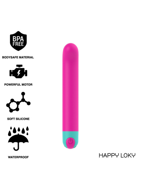 VIBRADOR ARIEL PUNTO G RECARGABLE SILICONA SUAVE DE LA MARCA HAPPY LOKY