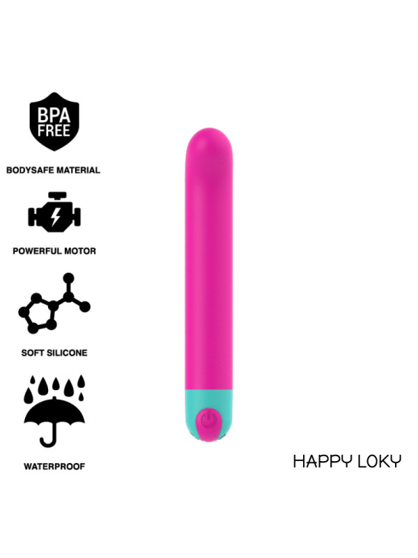 VIBRADOR ARIEL PUNTO G RECARGABLE SILICONA SUAVE DE LA MARCA HAPPY LOKY