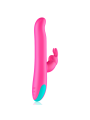 VIBRADOR PLUTO RABBIT CON TECNOLOGÍA WATCHME REMOTO DE LA MARCA HAPPY LOKY